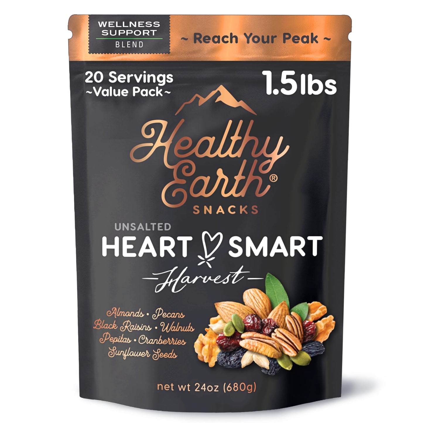 Unsalted Mixed Nuts – Natural Trail Mix Snack