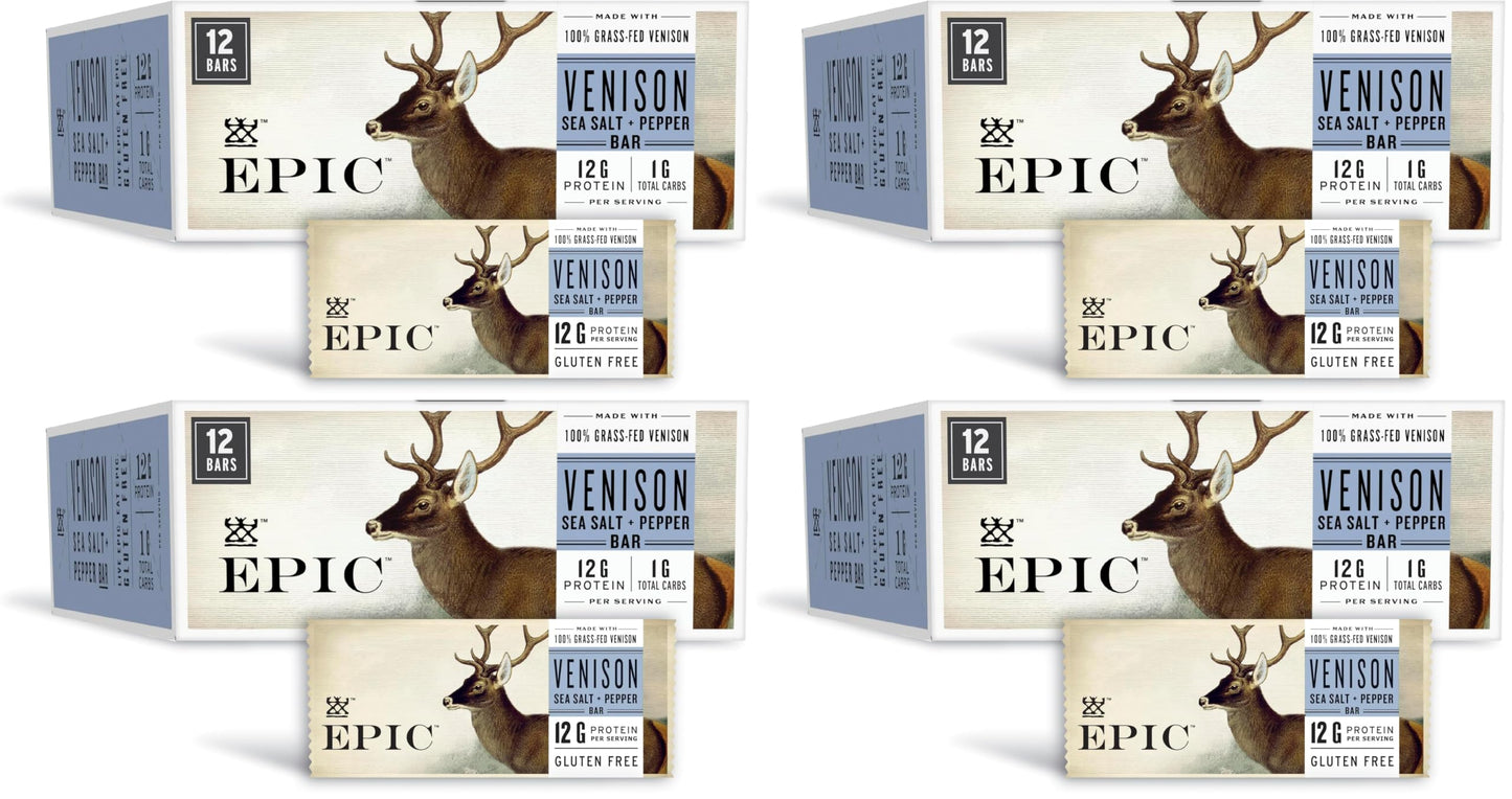 Grass Fed Venison Protein Snack Bars