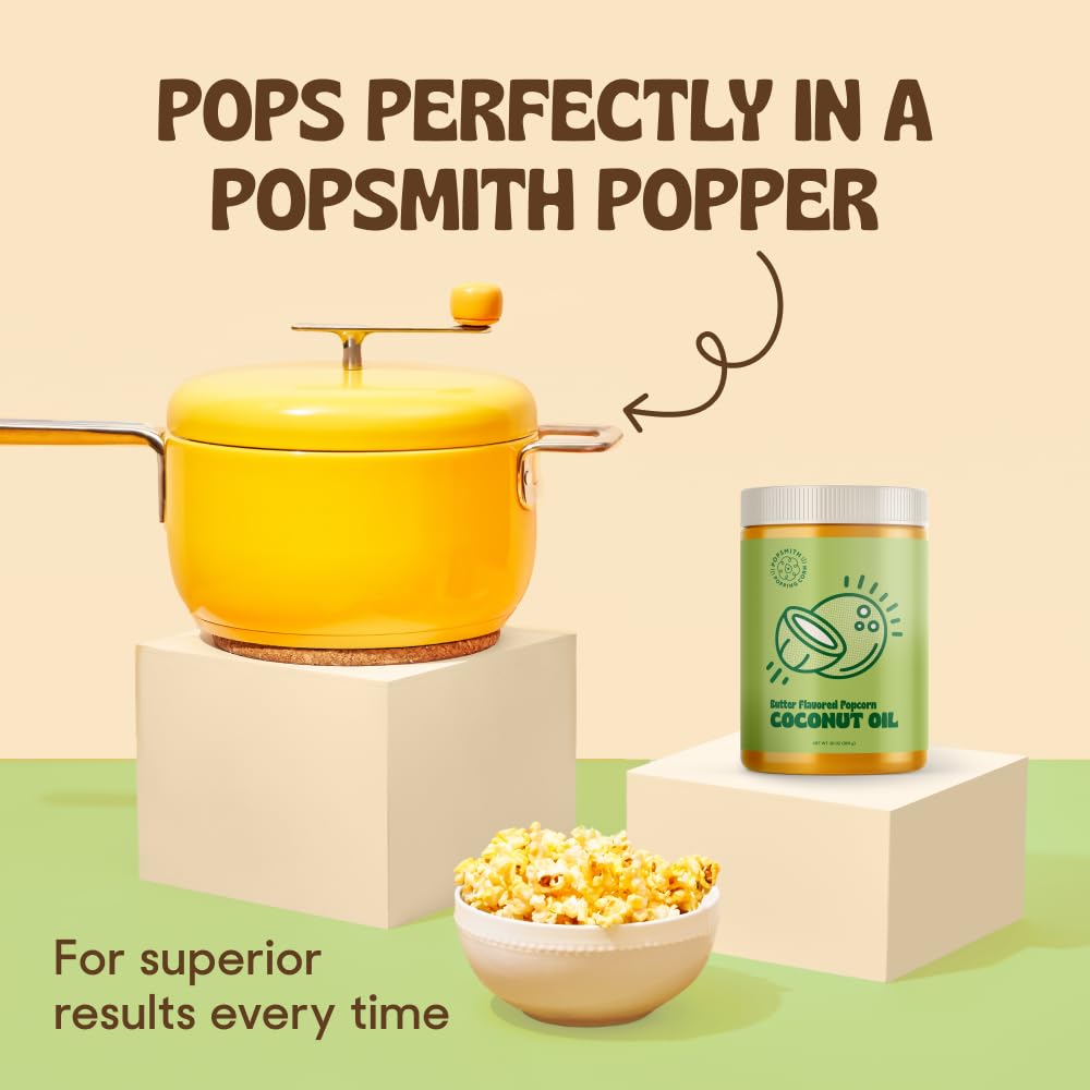 Coconut Oil Popcorn Popping Oil – Vegan