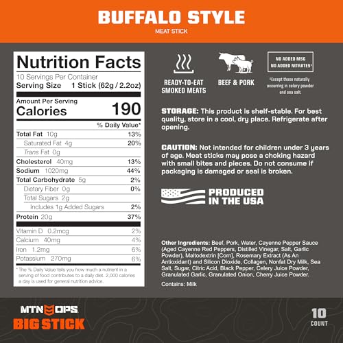 High Protein Beef Snack Sticks