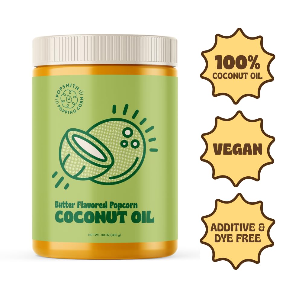 Coconut Oil Popcorn Popping Oil – Vegan