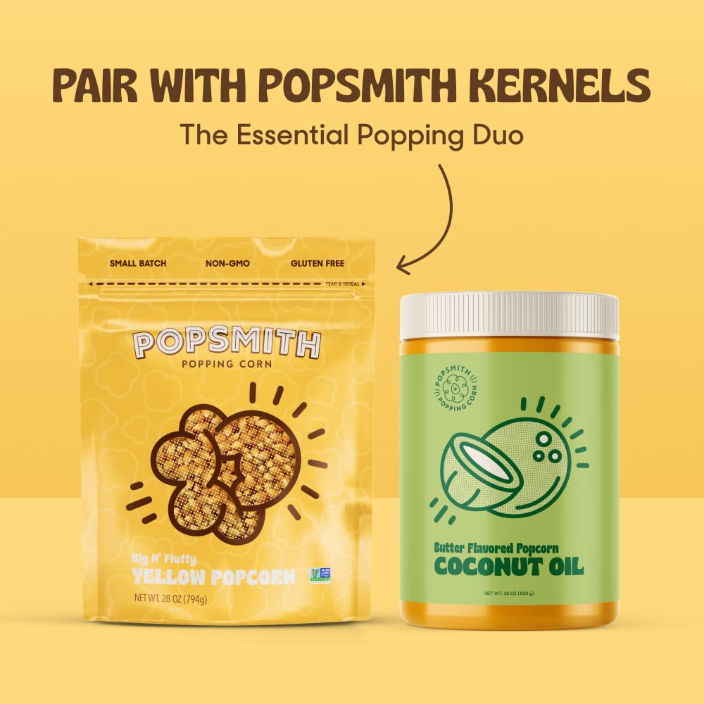 Coconut Oil Popcorn Popping Oil – Vegan