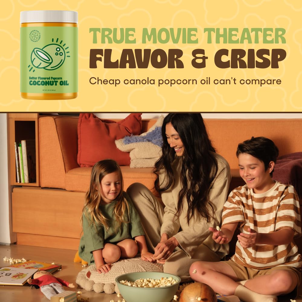 Coconut Oil Popcorn Popping Oil – Vegan