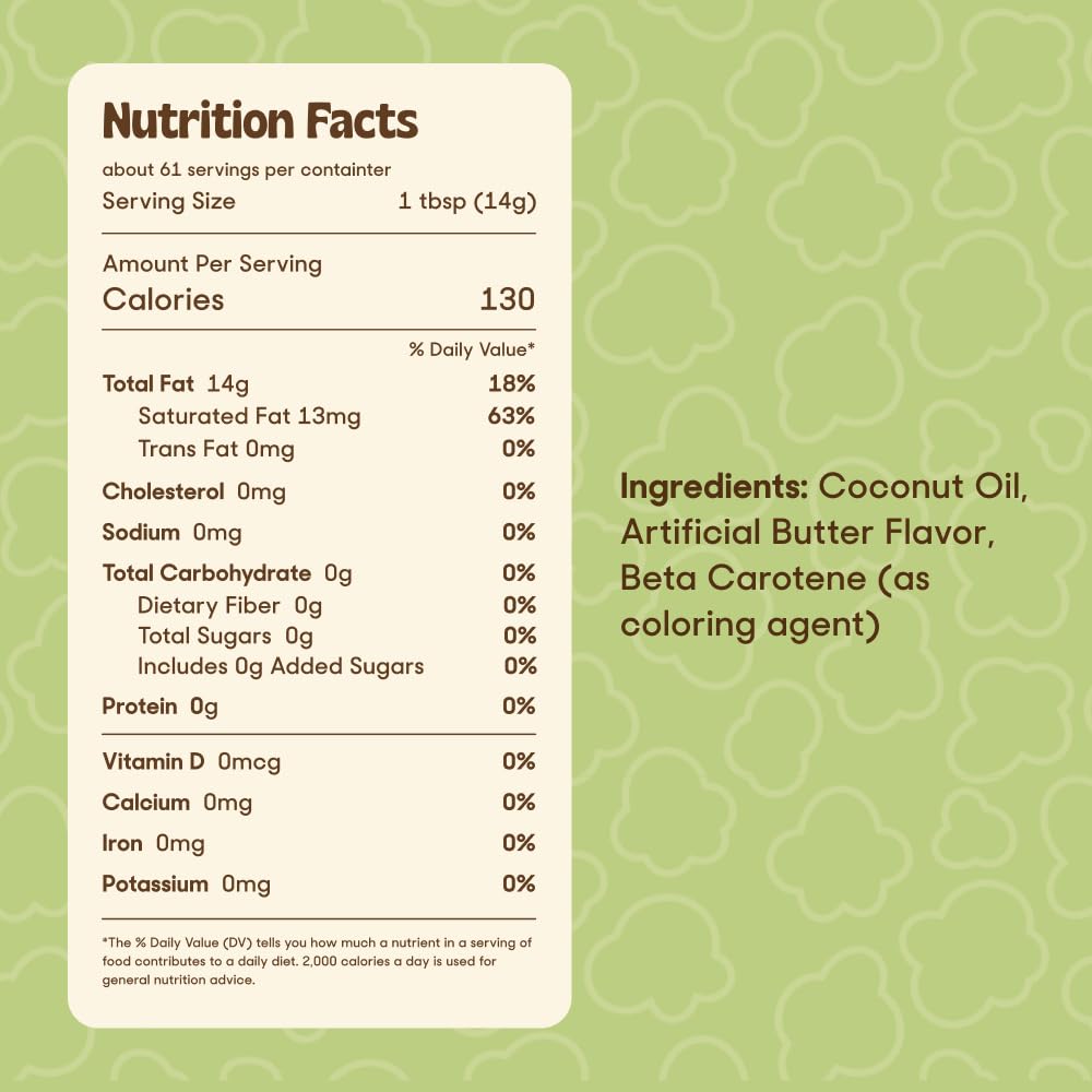 Coconut Oil Popcorn Popping Oil – Vegan