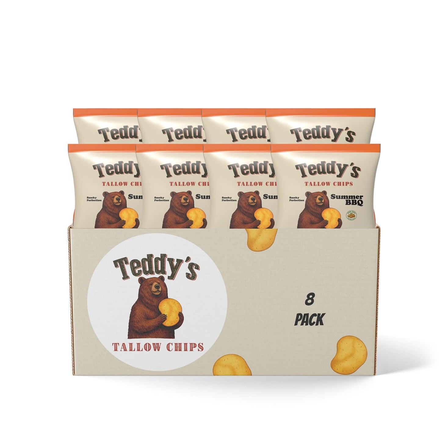 Beef Tallow BBQ Potato Chips – Smoky Snack