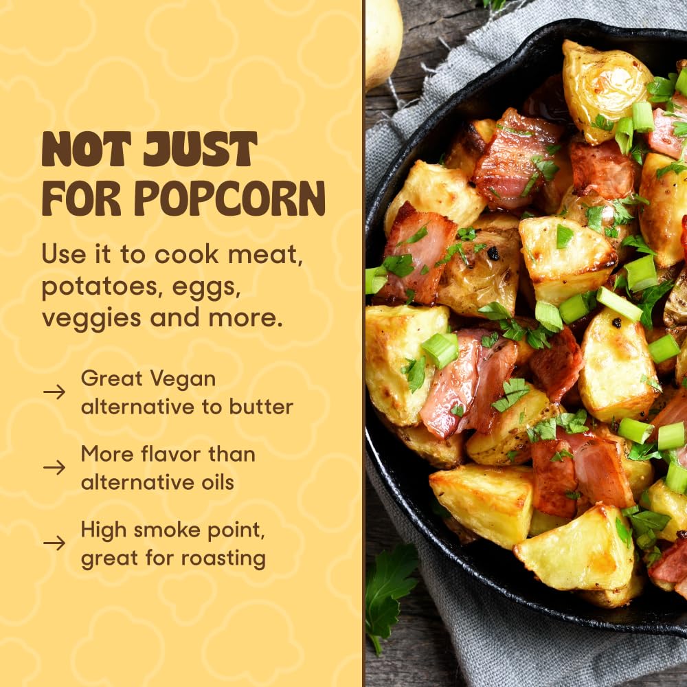 Coconut Oil Popcorn Popping Oil – Vegan