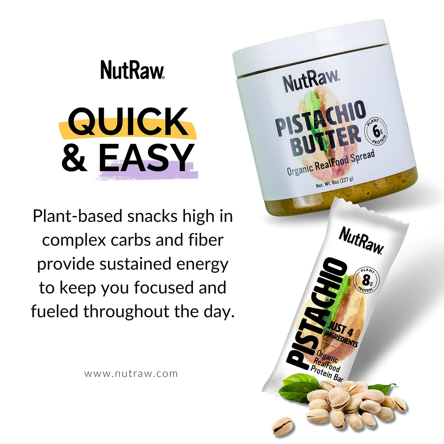 Raw Pistachio Butter – Organic Nut Spread