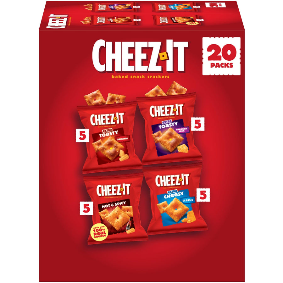 Baked Cheese Crackers Variety Pack – 20 Packs