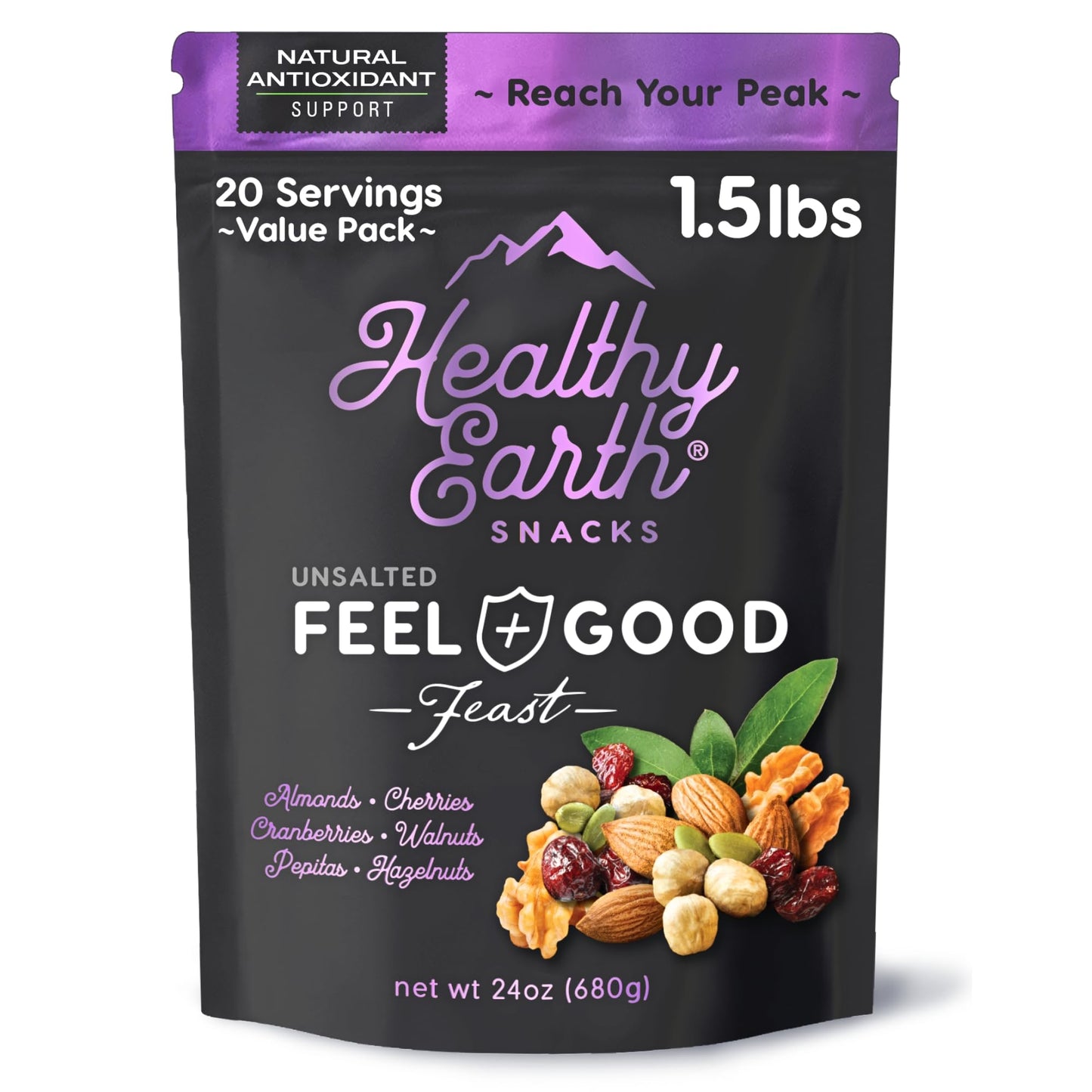 Unsalted Mixed Nuts – Natural Trail Mix Snack