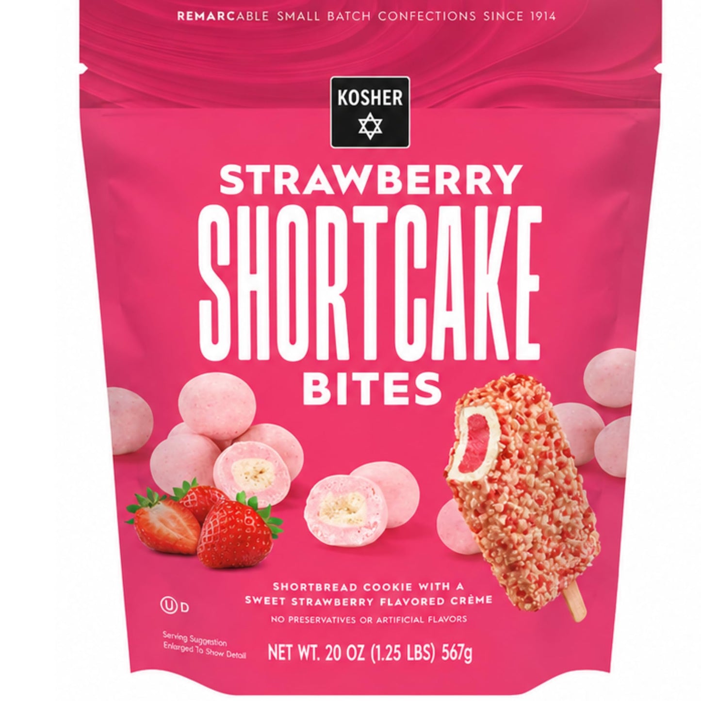 Strawberry Shortcake Cookie Bites with Creme