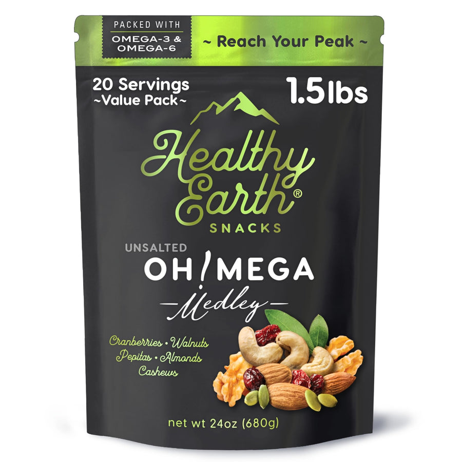 Unsalted Mixed Nuts – Natural Trail Mix Snack