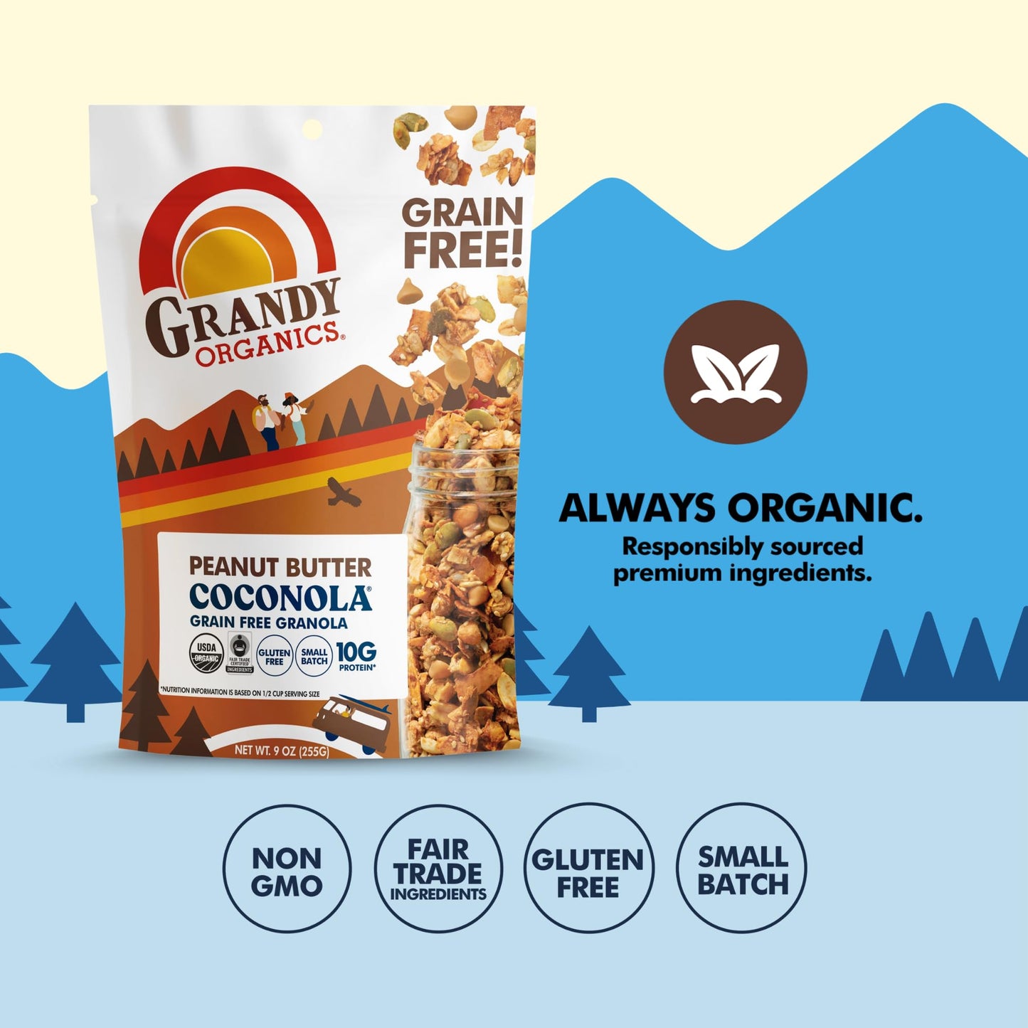 Organic Peanut Butter Coconola Granola Snack