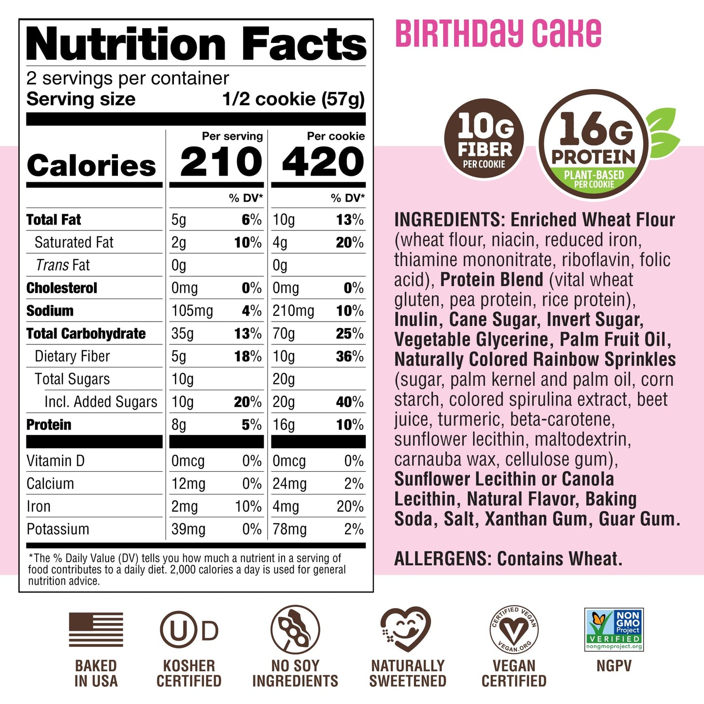 Plant Based Protein Cookies – 12 Pack