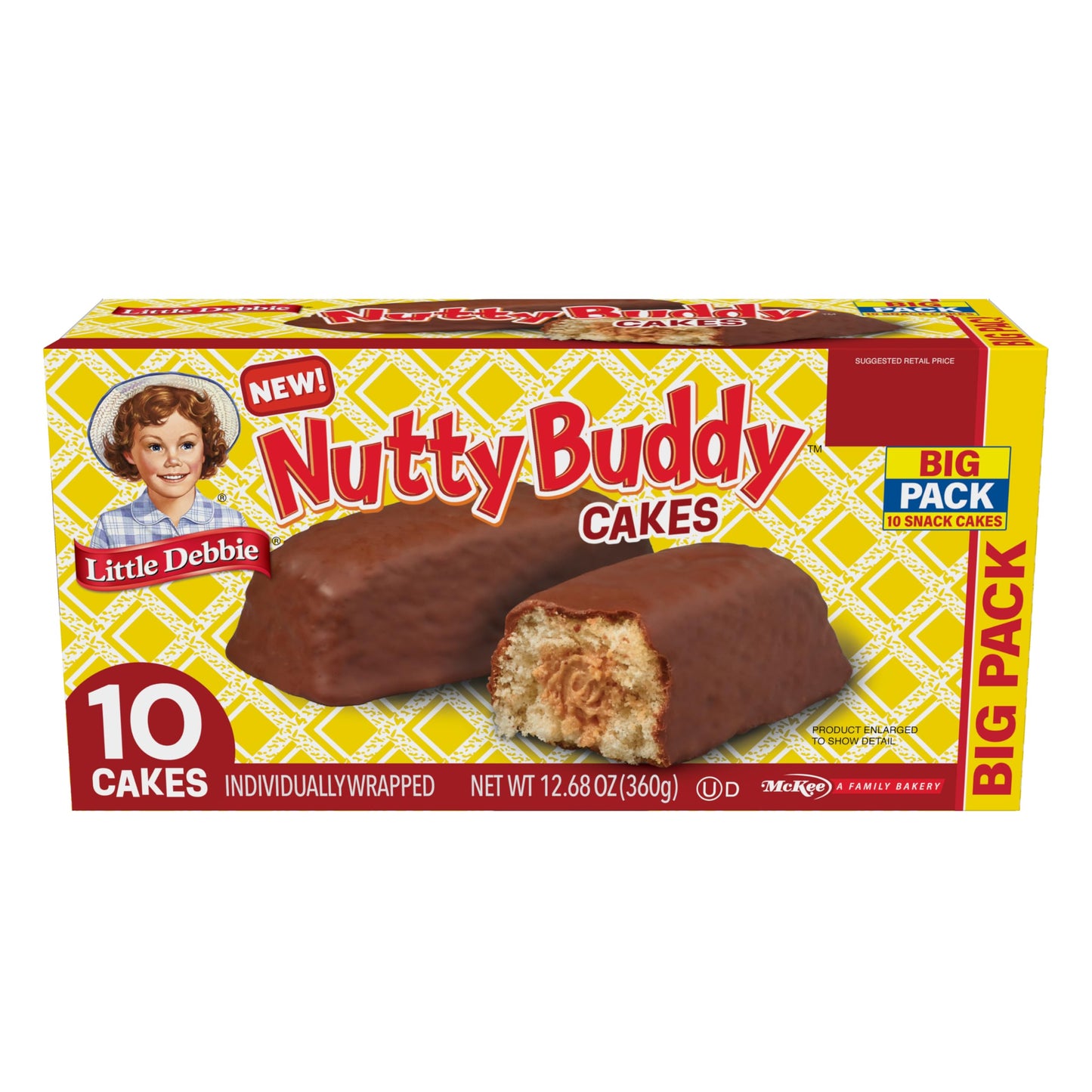 Little Debbie Nutty Buddy Cake Big Pack, 12.68 Oz Box