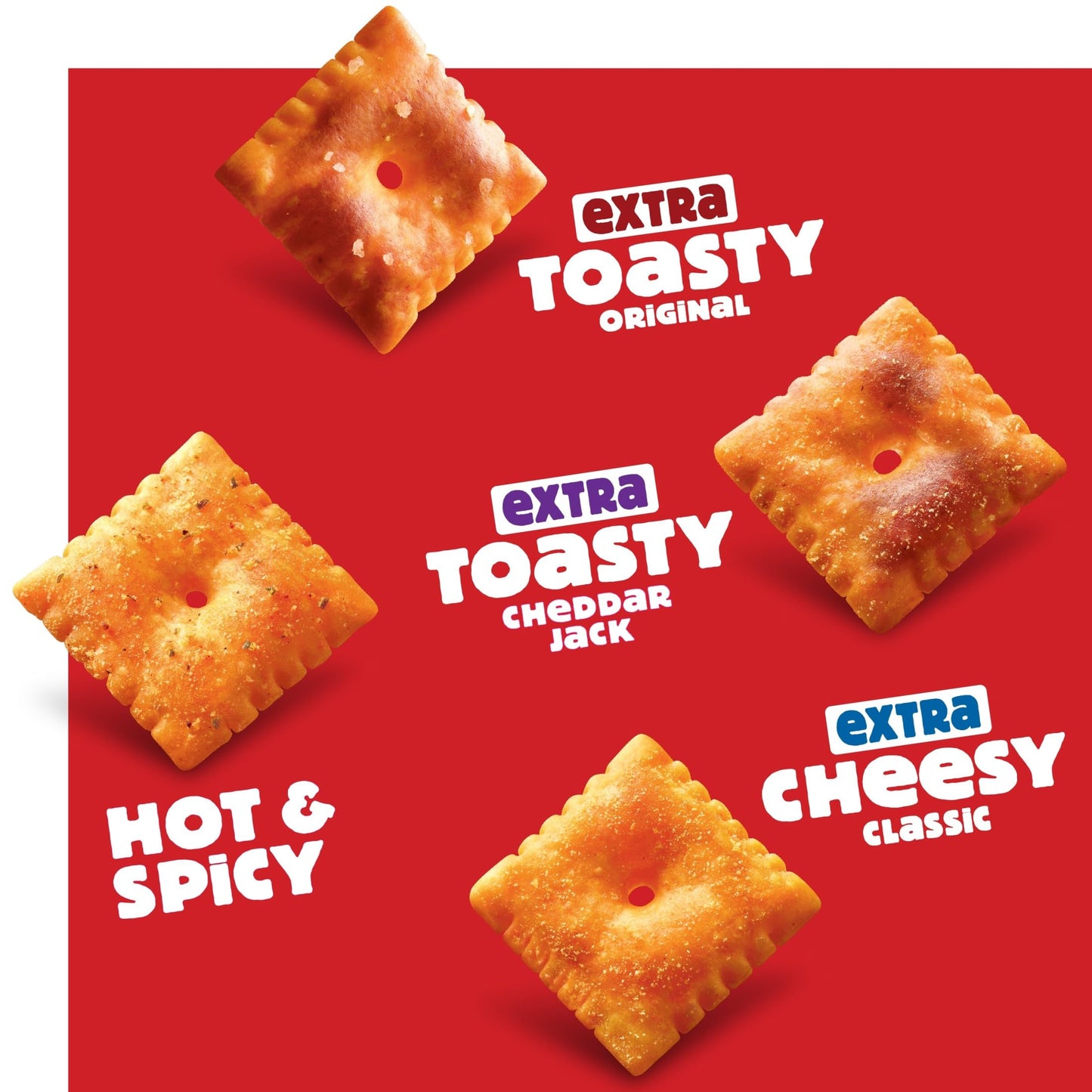Baked Cheese Crackers Variety Pack – 20 Packs