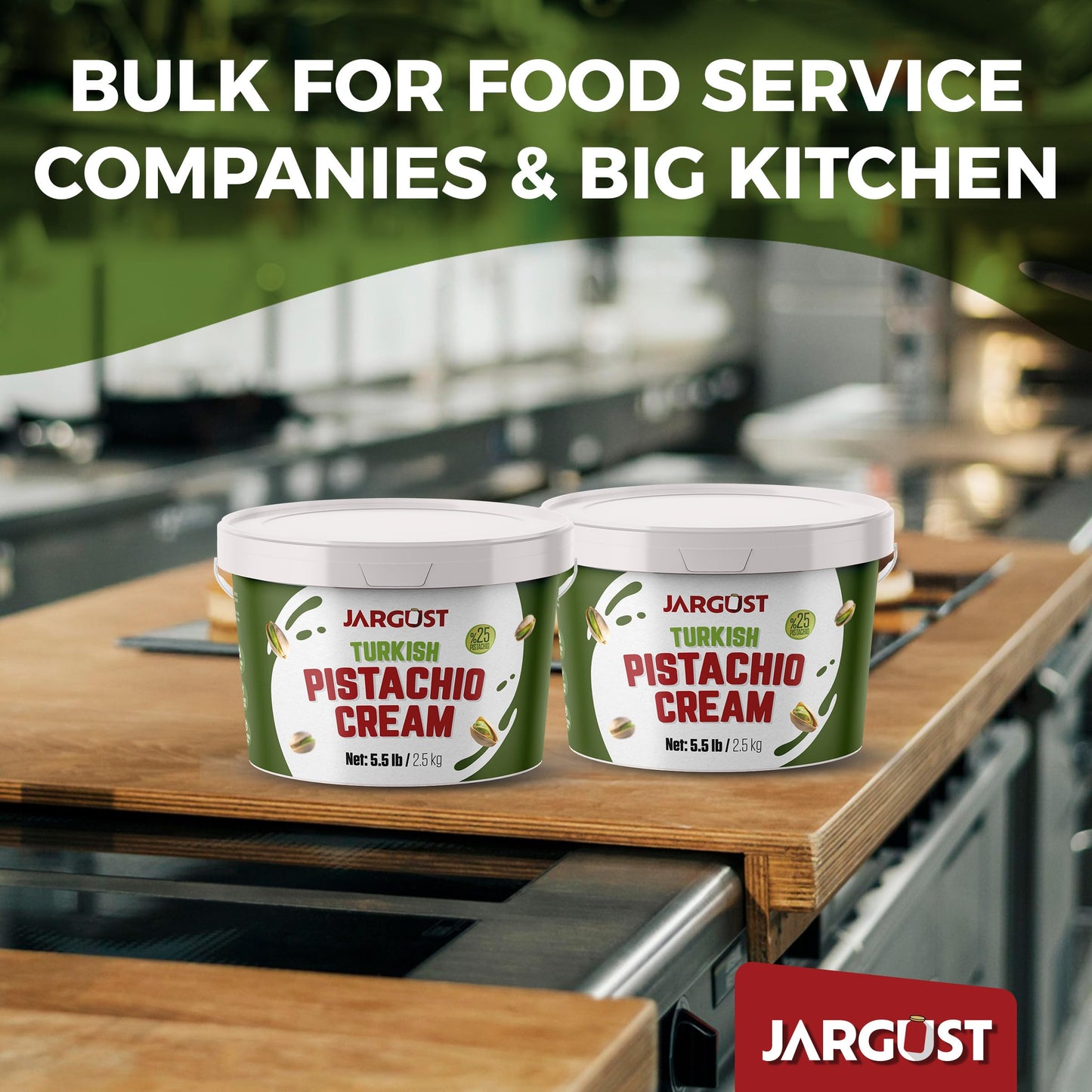 Bulk Pistachio Cream Spread 11 LB