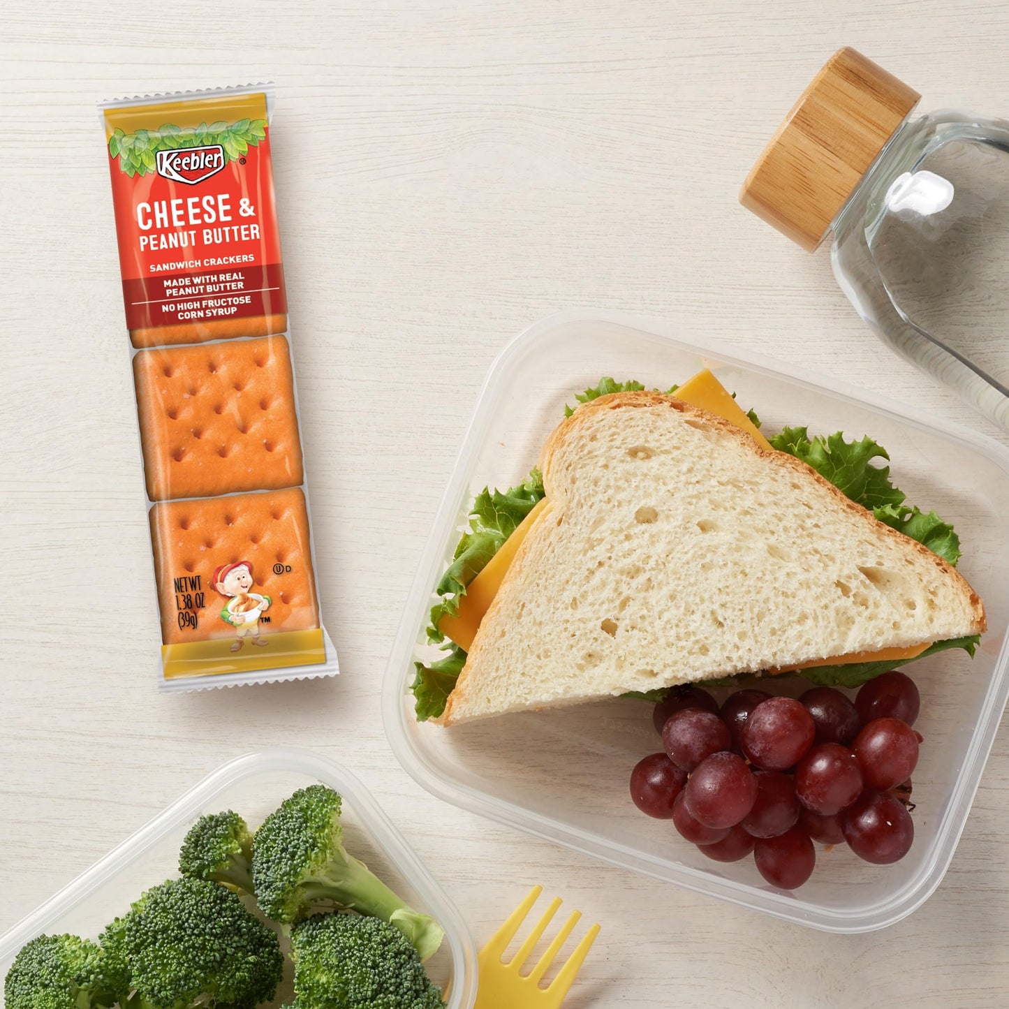 Sandwich Crackers Variety Pack – 45 Snack Packs