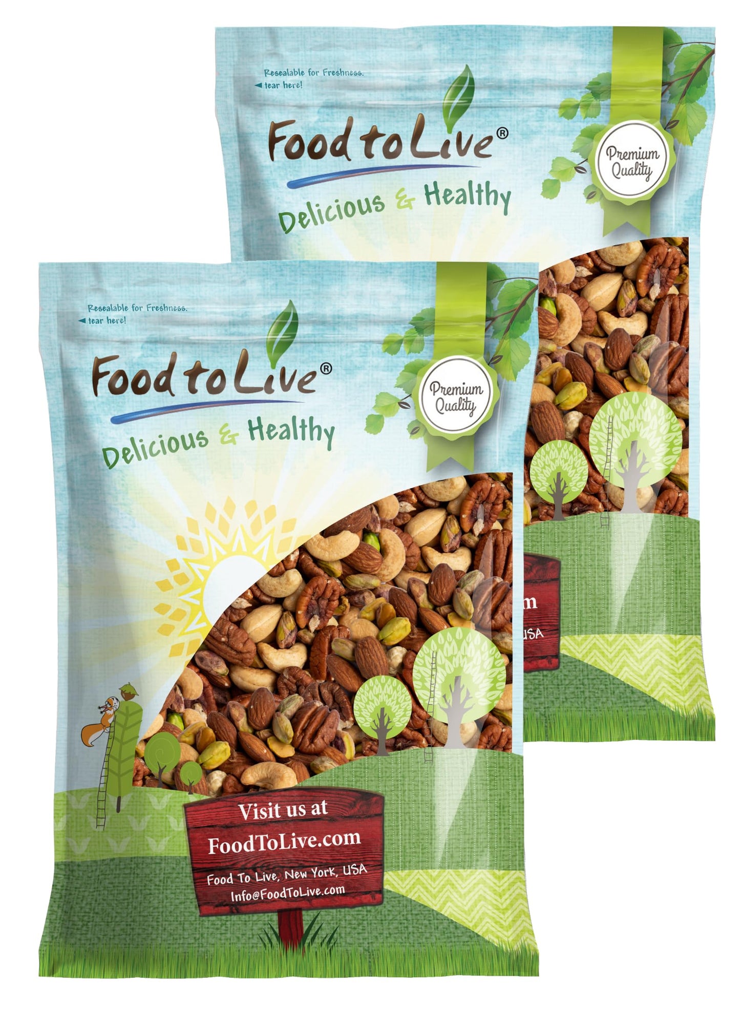 Food to Live Organic Four Nuts Mix