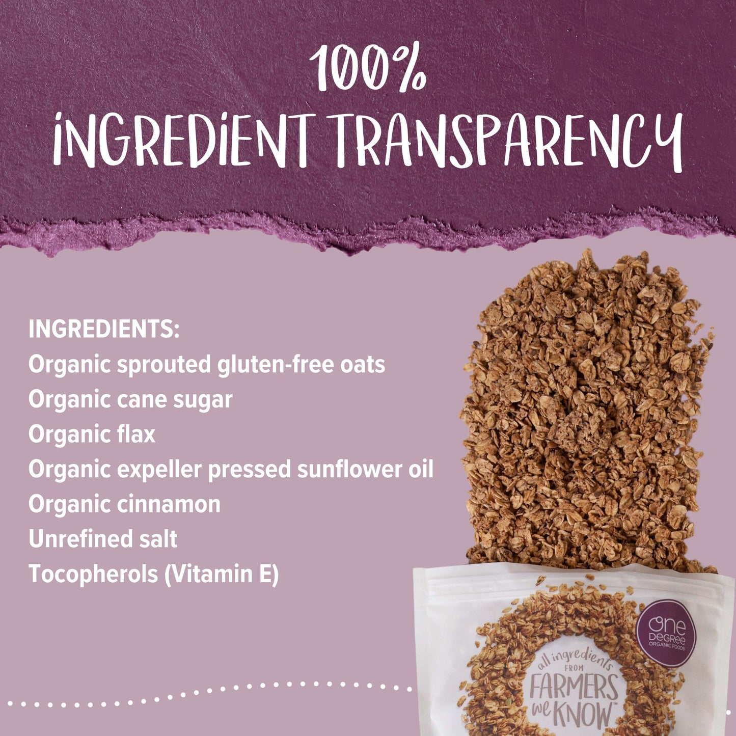 Sprouted Oat Granola – Organic Gluten Free Cereal