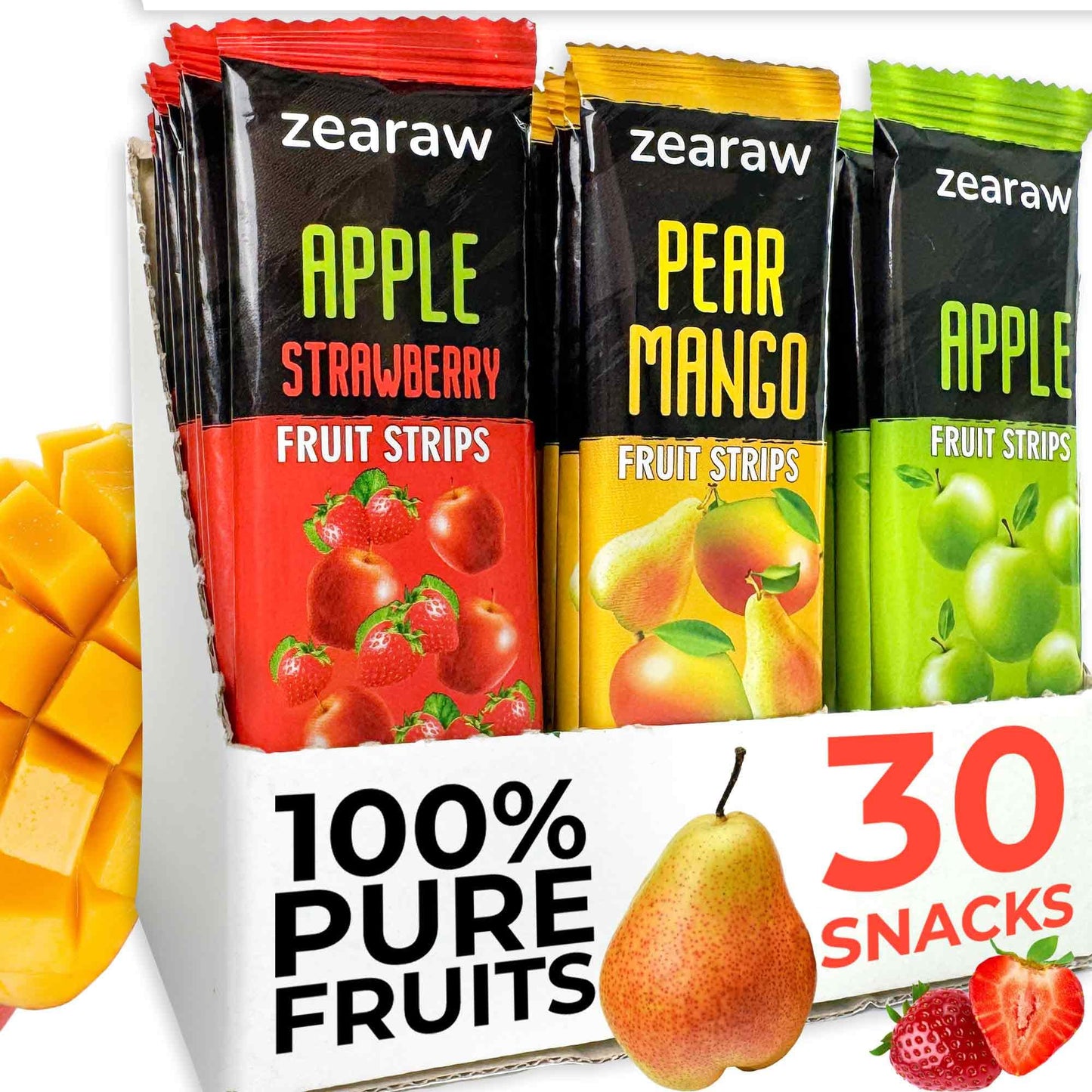 Vegan Fruit Leather Snack Variety Pack Bars