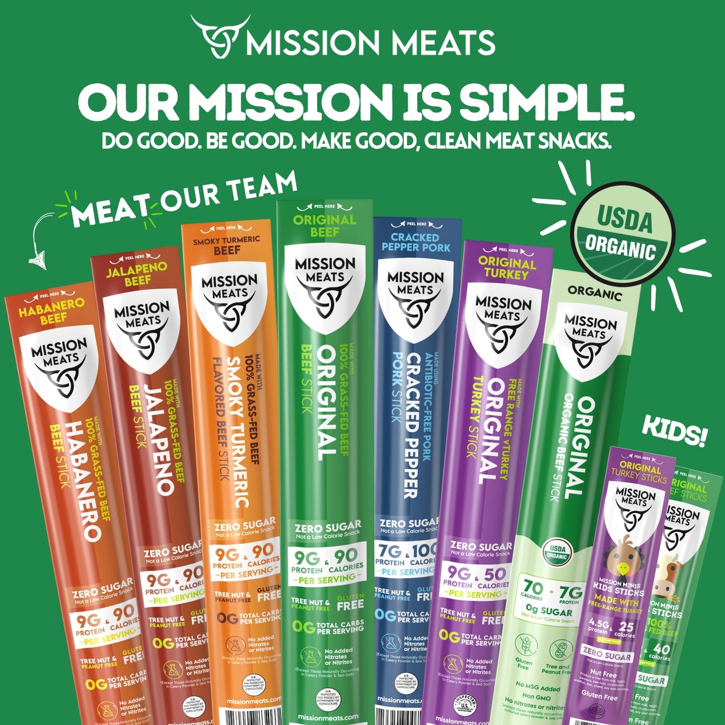 Free Range Turkey Jerky Snack Sticks