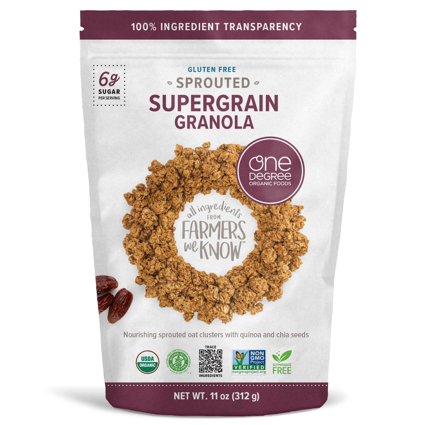 Sprouted Oat Granola – Organic Gluten Free Cereal