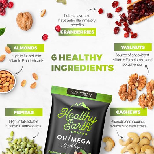 Unsalted Mixed Nuts – Natural Trail Mix Snack