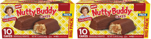 Little Debbie Nutty Buddy Cake Big Pack, 12.68 Oz Box