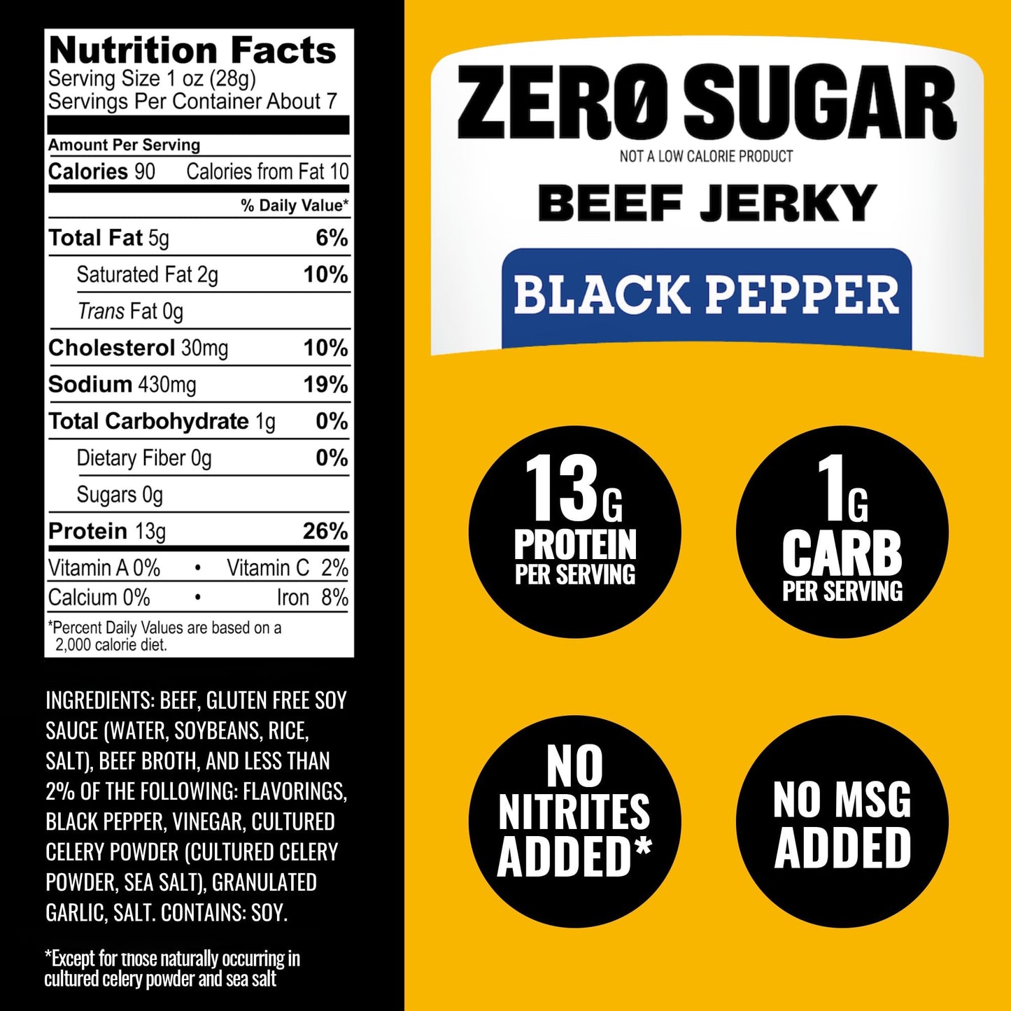 Zero Sugar Keto Friendly Beef Jerky