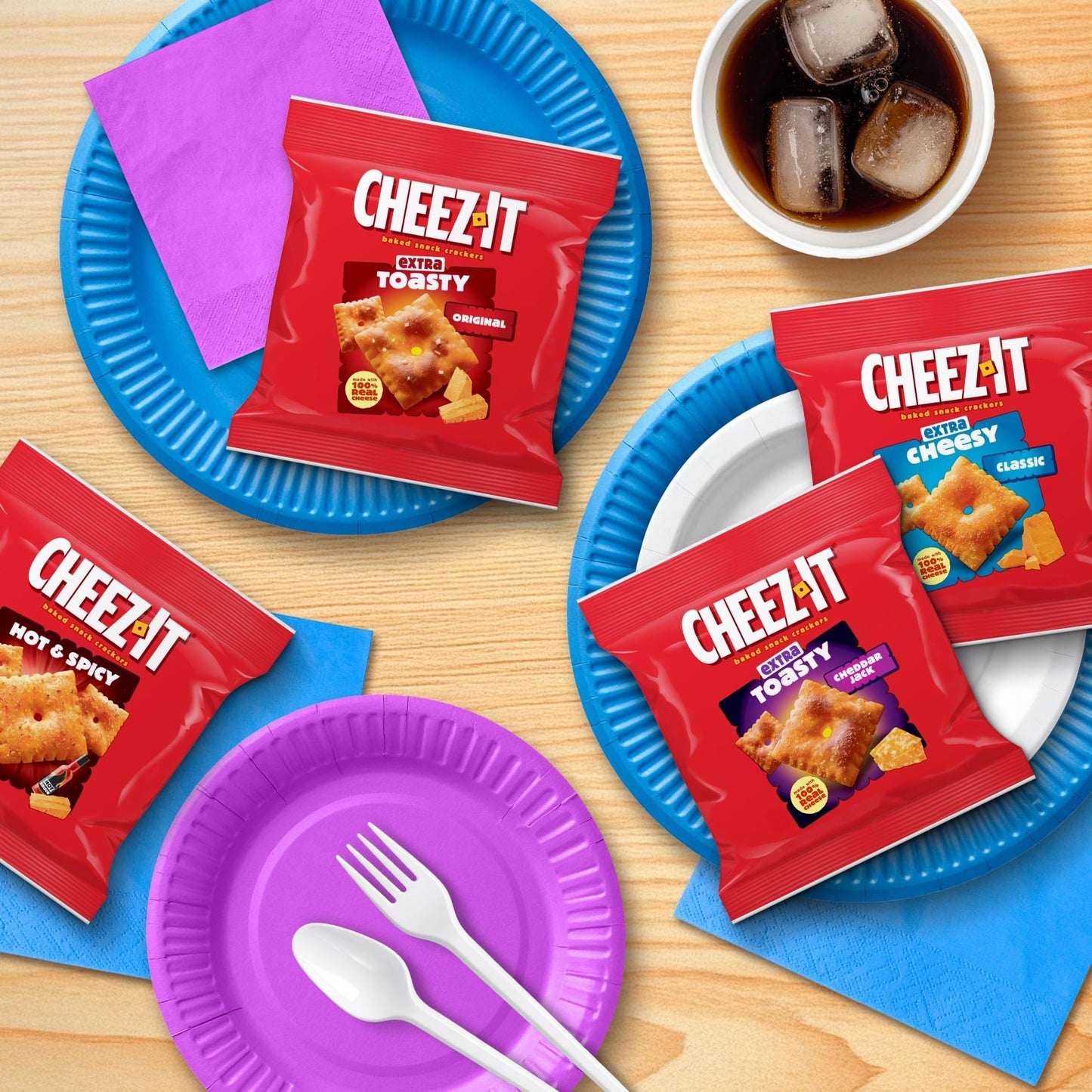 Baked Cheese Crackers Variety Pack – 20 Packs