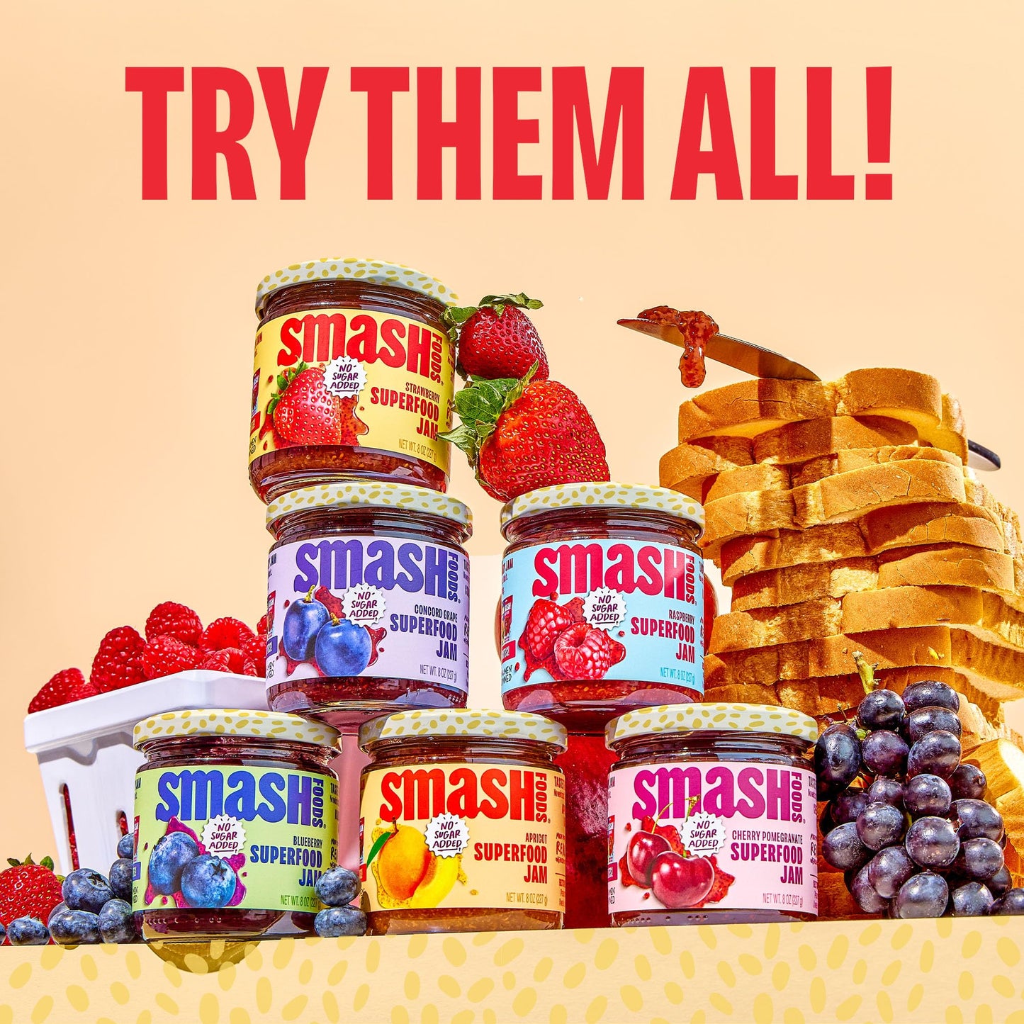 Superfood Fruit Spread Variety Pack – 4 Flavors